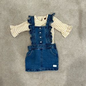 7 For All Mankind Jean Jumper with Stripe Top